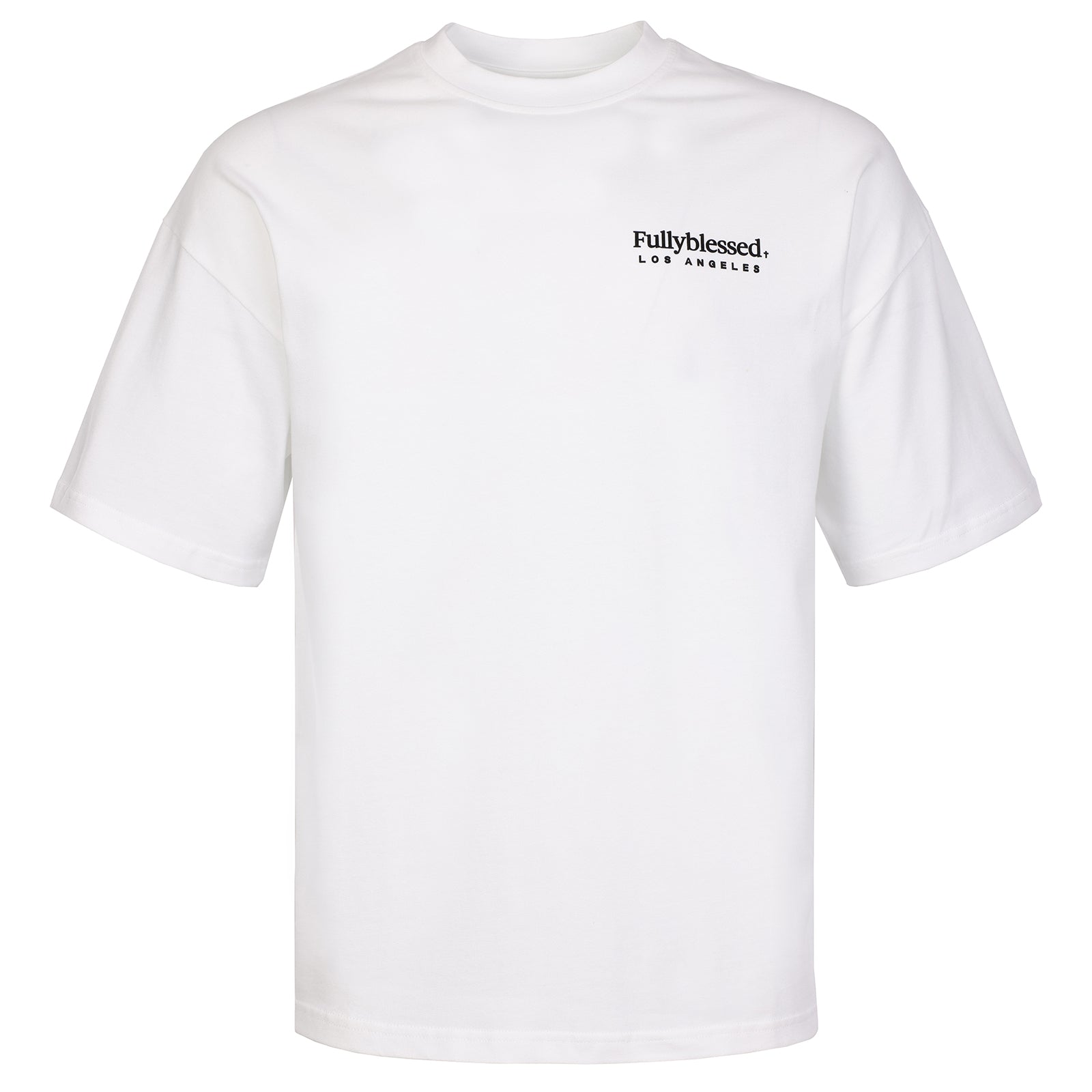 WHITE SIGNATURE TEE – Fullyblessed