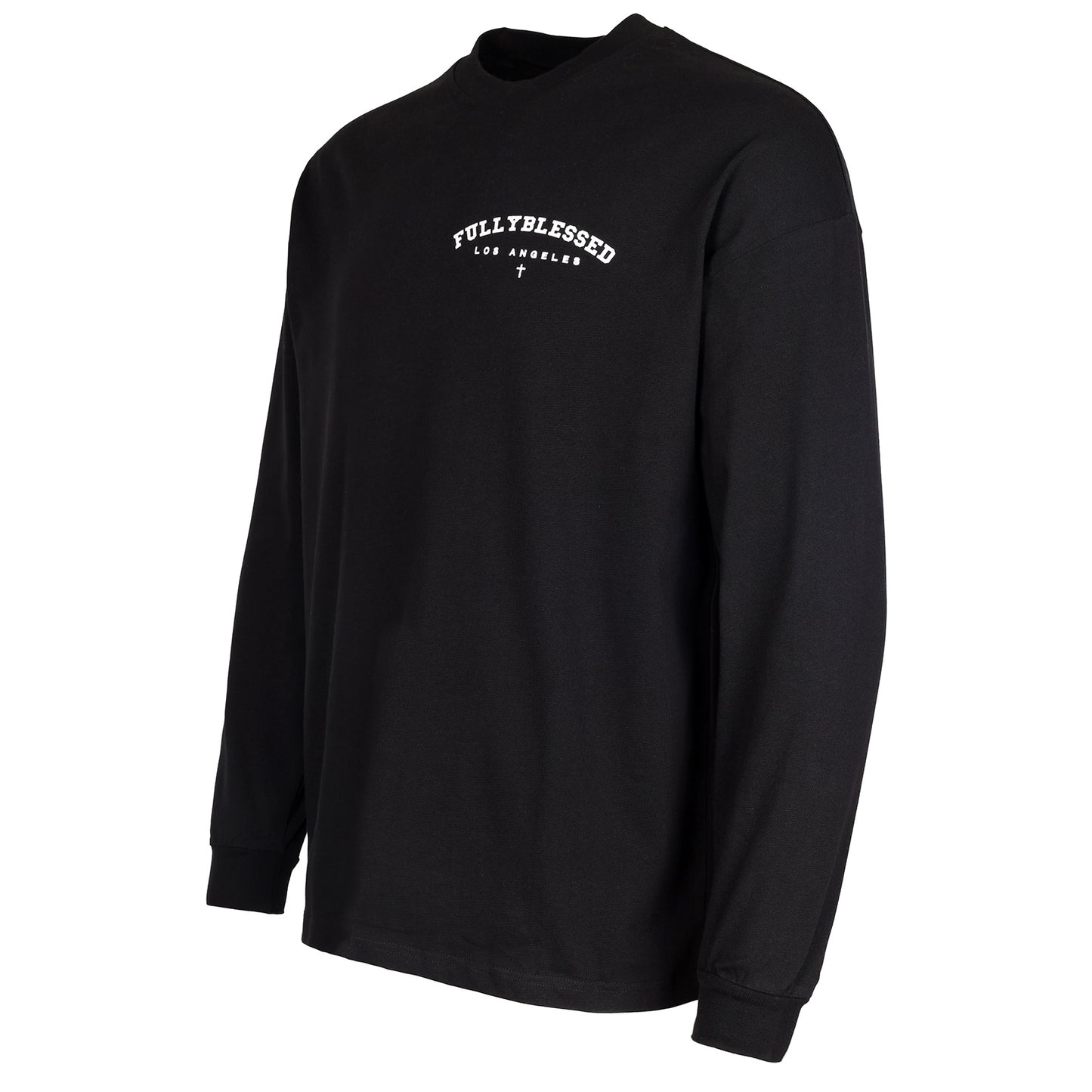 Black Varsity Long Sleeve tee