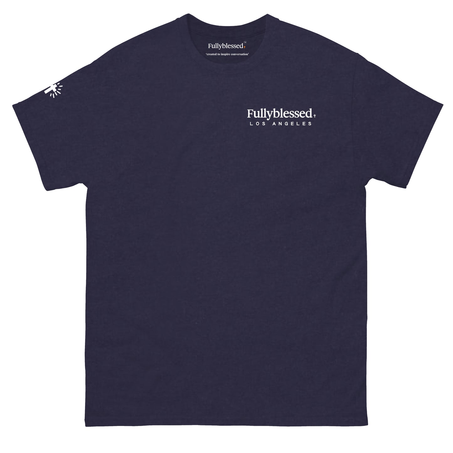 Mens Navy Blue Tee Shirts Everyday Wear