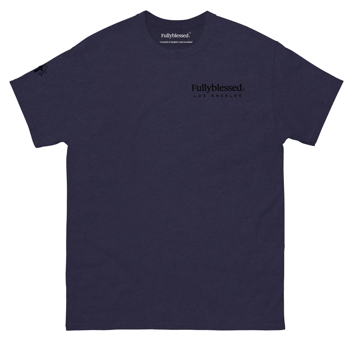 Mens Navy Blue Tee Shirts Everyday Wear