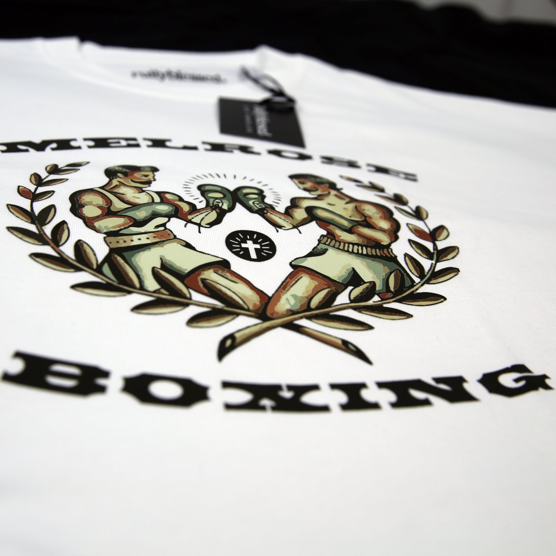 Mens Oversized Graphic T Shirt with Boxing Theme