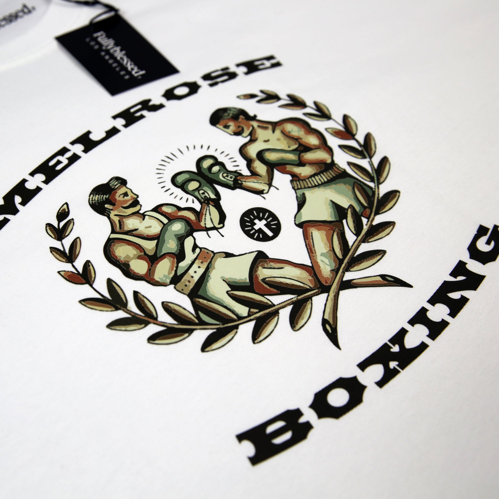 Mens Oversized Graphic T Shirt with Boxing Theme