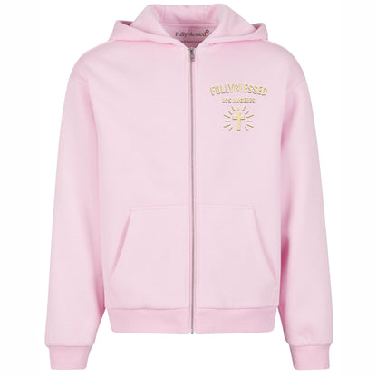 Pink Zip Up Hoodie