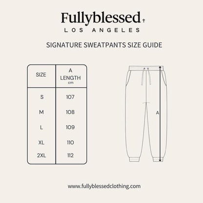 Signature Sweatpants Size Guide